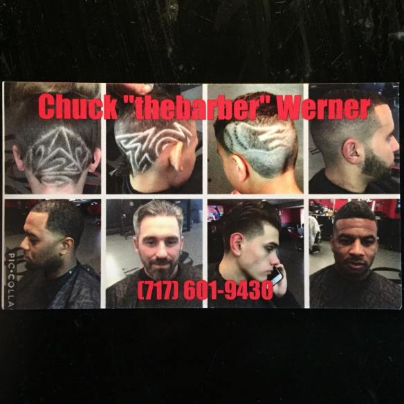 chuck werner barber biz card